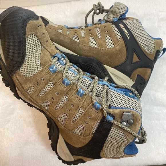 Merrell Kangaroo Celestial Brown Blue Trail Hiking Boots J598204C Women’s Size 9 - Picture 7 of 16